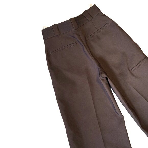 774. TORY BURCH Twill Cargo Pant Dark Mocha Brown $798 EUC Sz 0 - Picture 5 of 6
